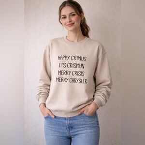 NWOT Merry Chrysler Unisex Crewneck Christmas Sweater